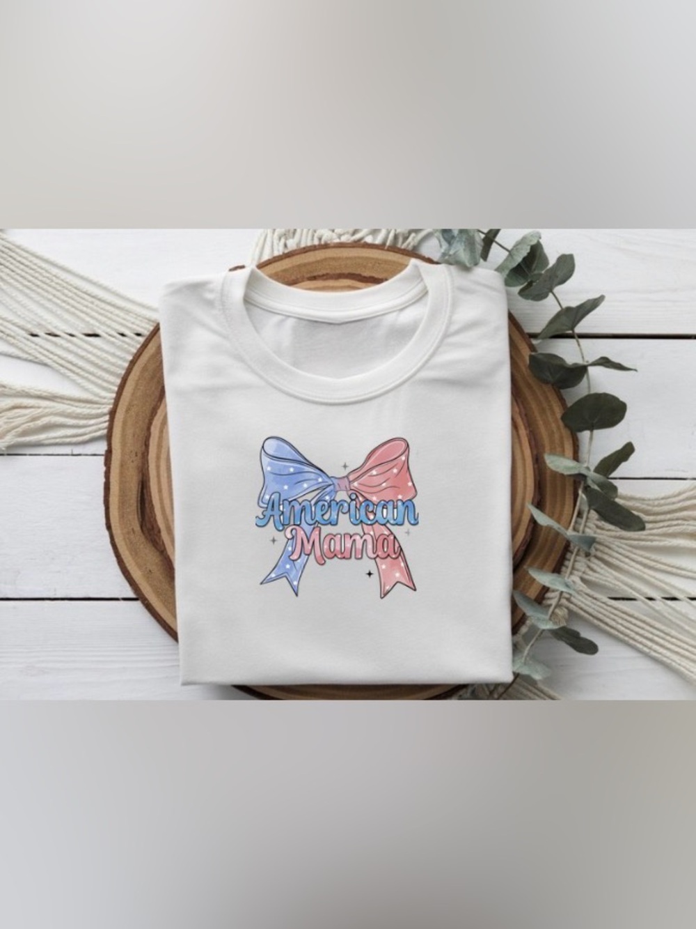 American Mama Graphic Tee | 4th of July Mom Shirt | Patriotic Mama